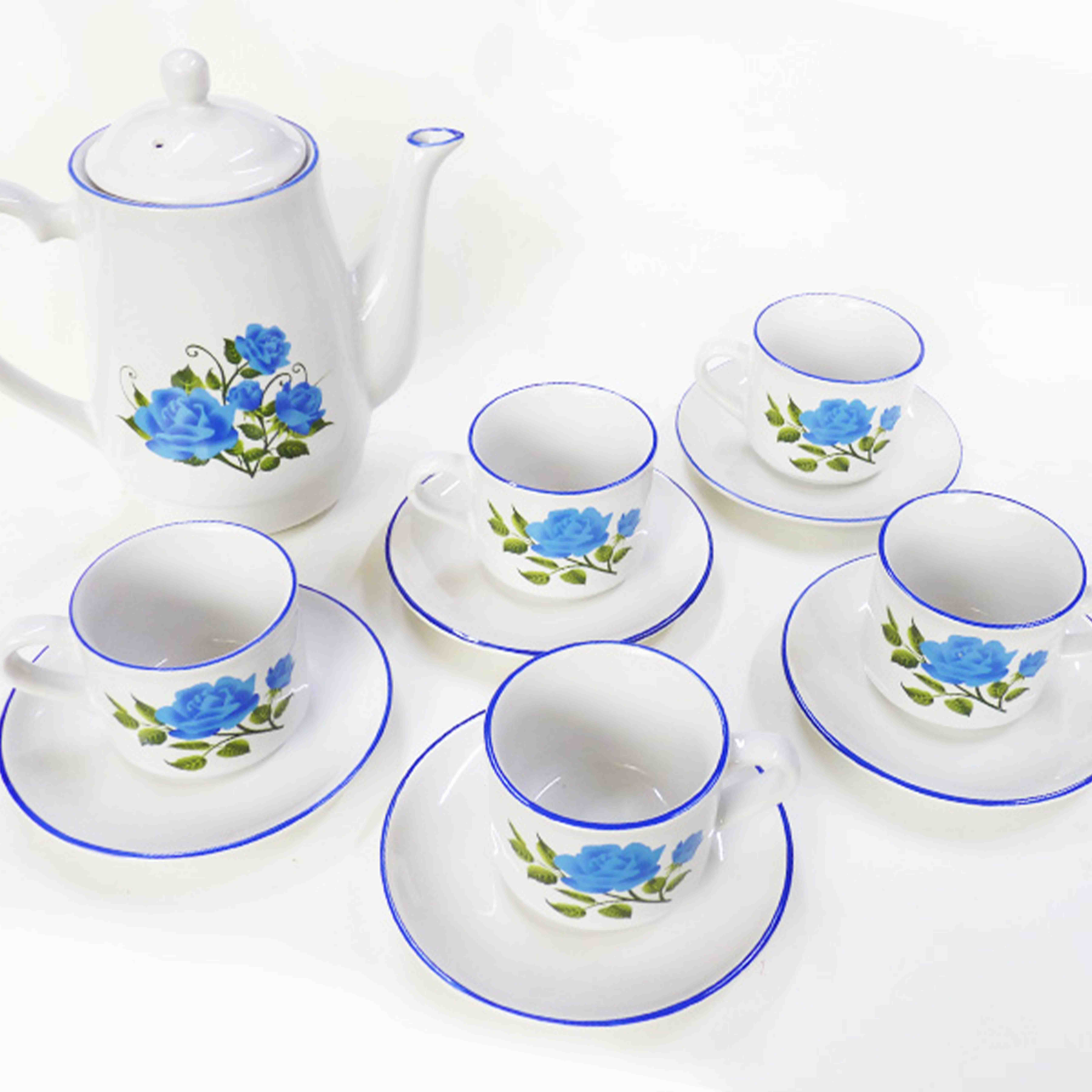 Set cangkir dan saucer keramik Sri Intan Toki